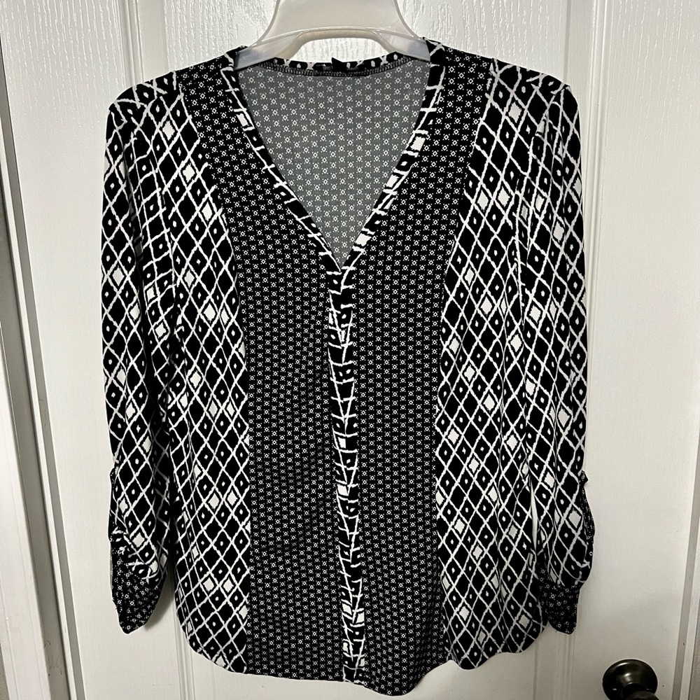 Notations dress blouse